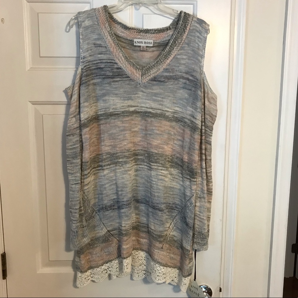 Knox Rose cold shoulder sweater